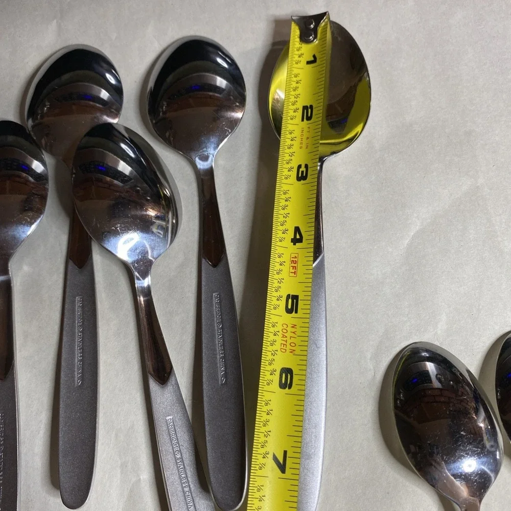 Crescent Stainless by Cambridge Frost‎ Handle, Glossy Bowl 24 Pc Lot